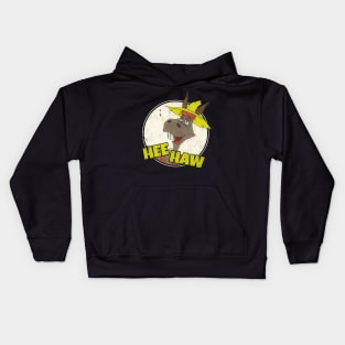 Hee Haw Donkey Grunge Kids Hoodie